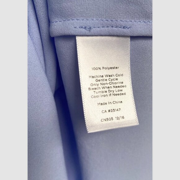 Talbots Light Blue Sleeveless V-Neck Blouse Top Size M - Picture 5 of 6